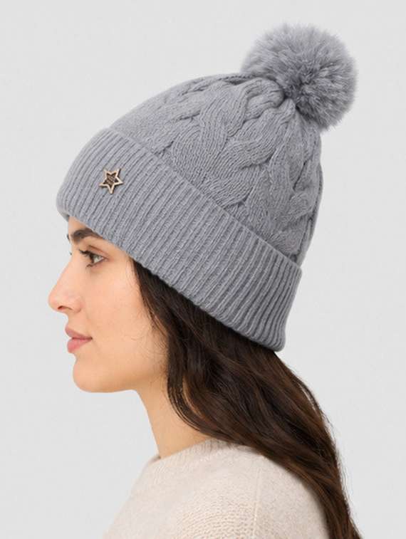 women self design woollen winter cap - 22642762 -  Standard Image - 1