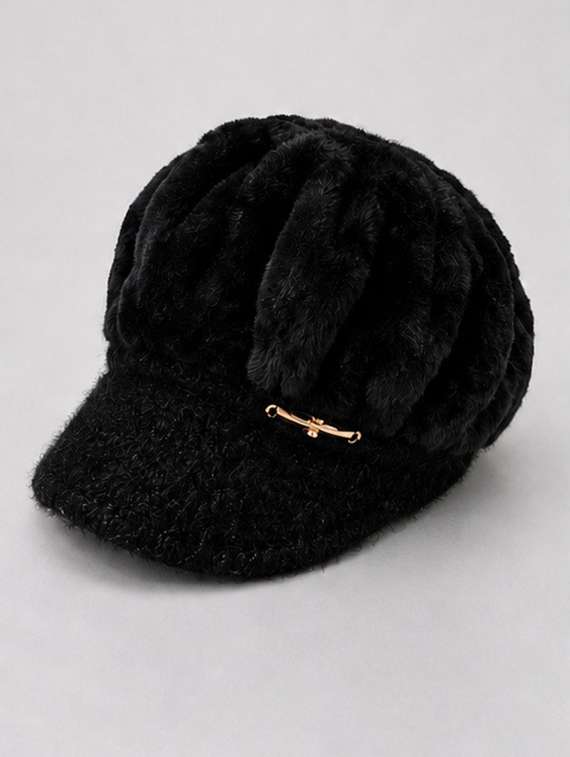 Women Solid Woollen Winter Cap - 22642766 -  Standard Image - 1