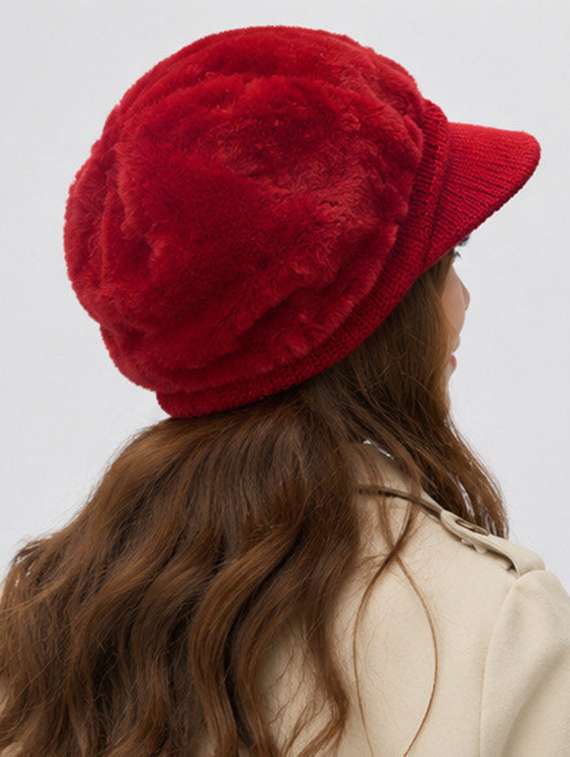 Women Solid Woollen Winter Cap - 22642770 -  Standard Image - 1