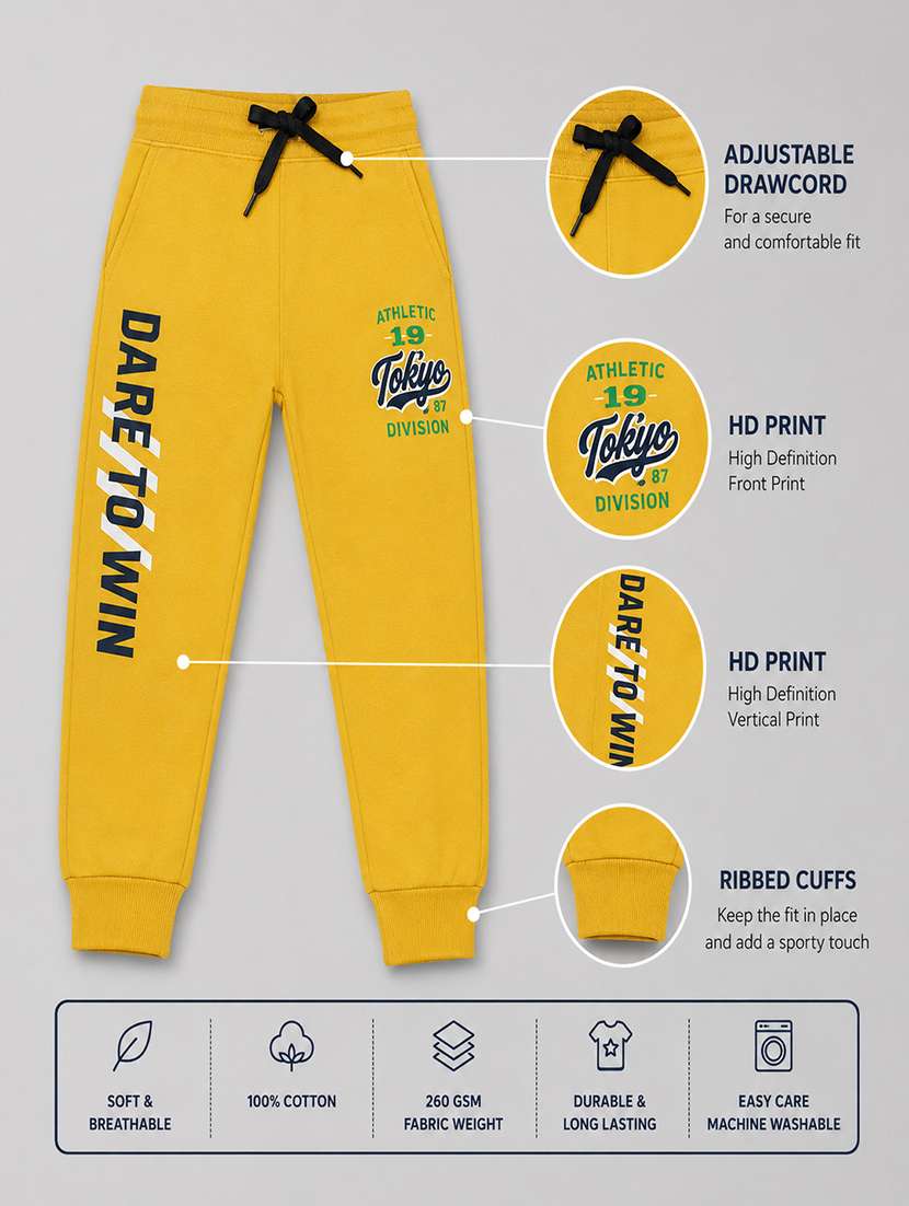 Boys Printed Mid Rise Regular Fit Jogger - 22658235 -  Standard Image - 4
