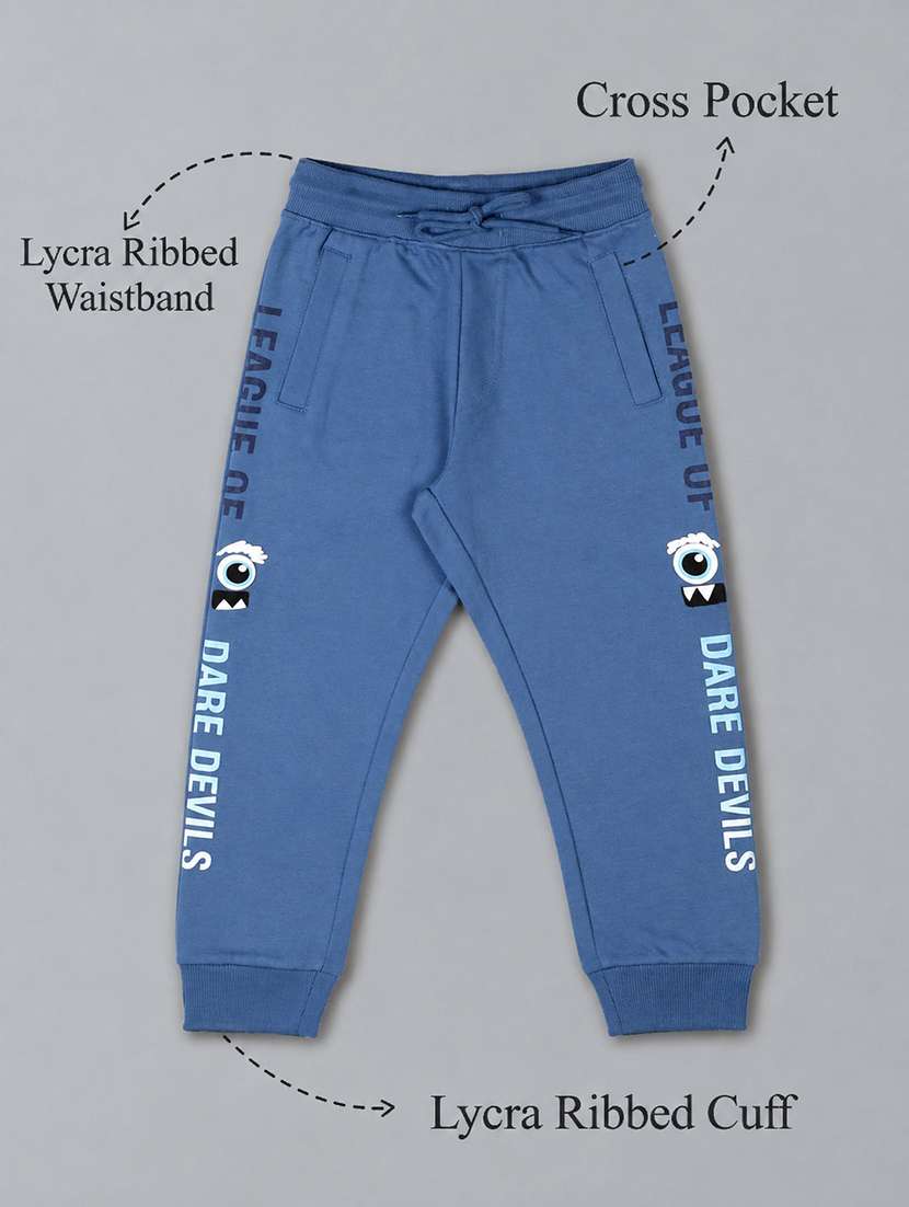 boys printed mid rise regular fit jogger - 22658236 -  Standard Image - 1
