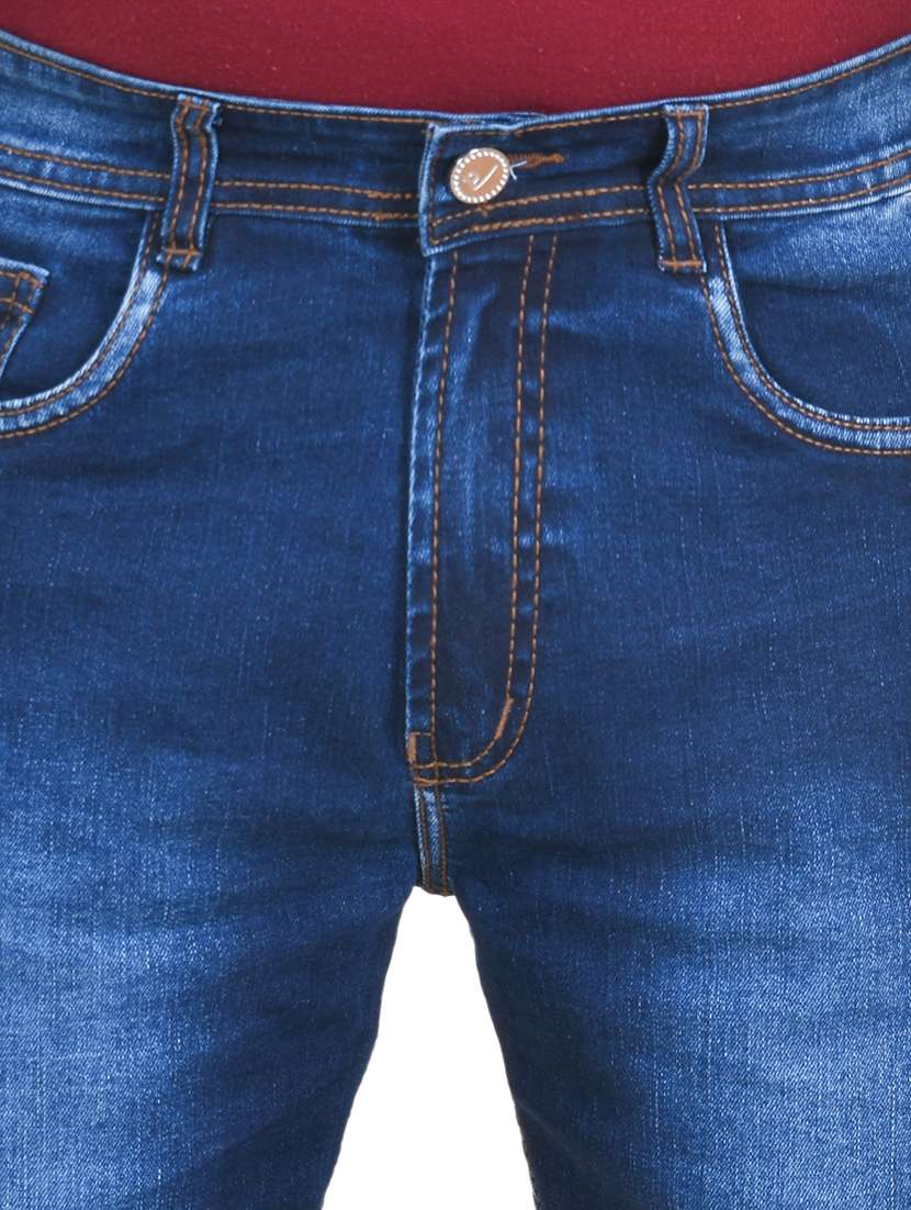 men washed mid rise slim fit denim shorts - 22658322 -  Standard Image - 1