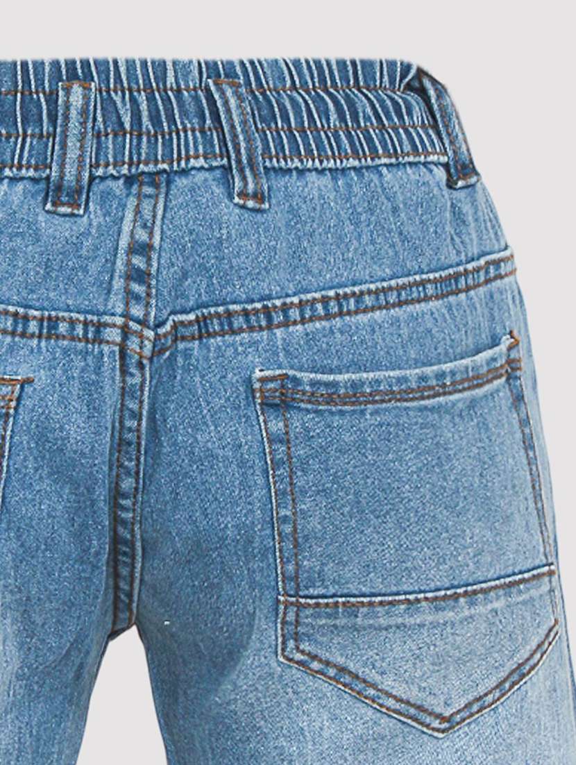 men washed mid rise regular fit denim shorts - 22658375 -  Standard Image - 1