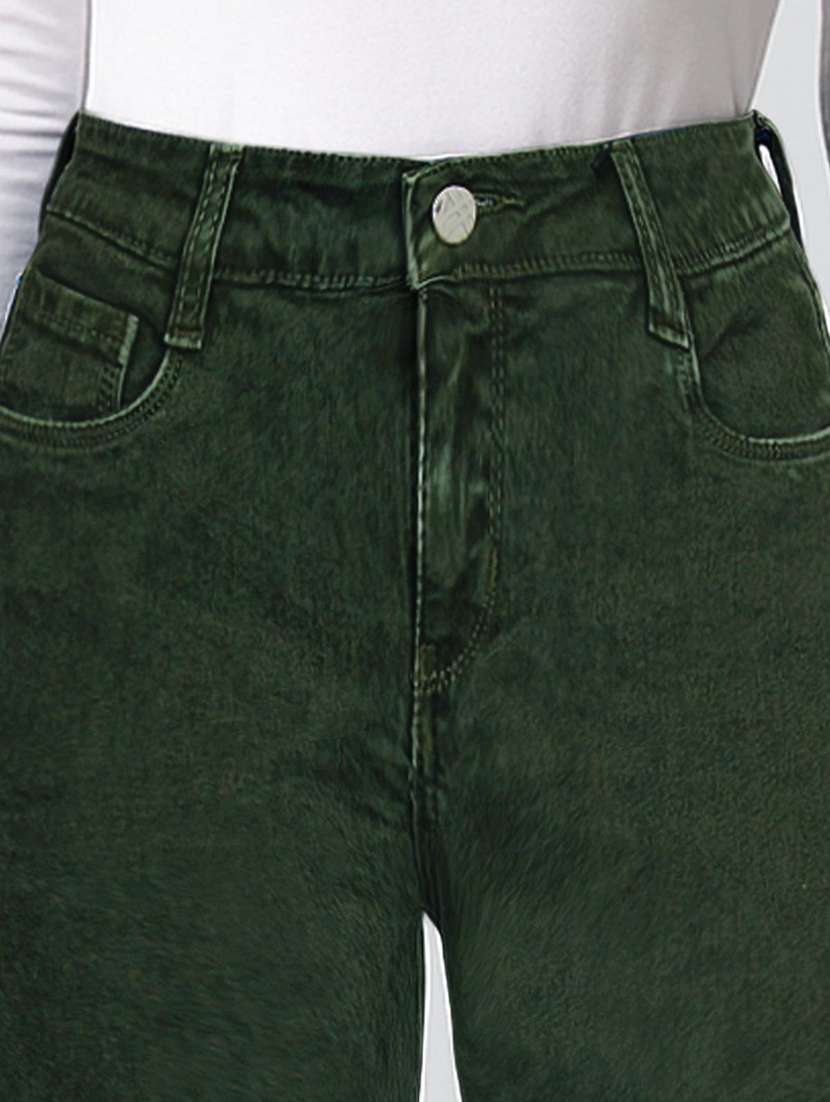 women washed high rise slim fit jeans - 22658426 -  Standard Image - 1