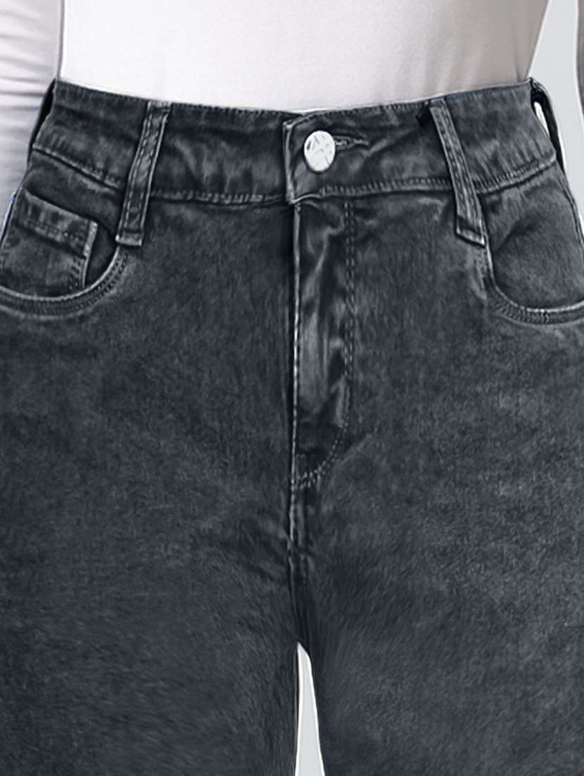 women washed high rise slim fit jeans - 22658427 -  Standard Image - 1