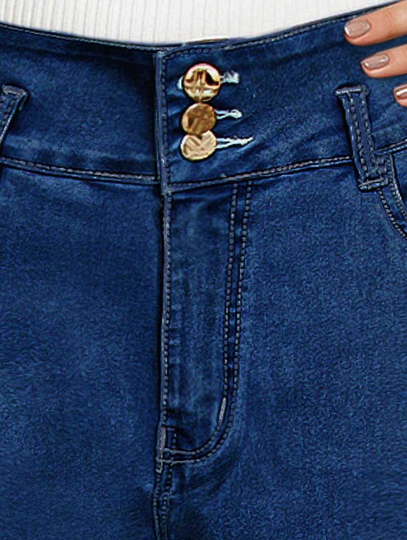 women solid high rise slim fit jeans - 22658430 -  Standard Image - 1