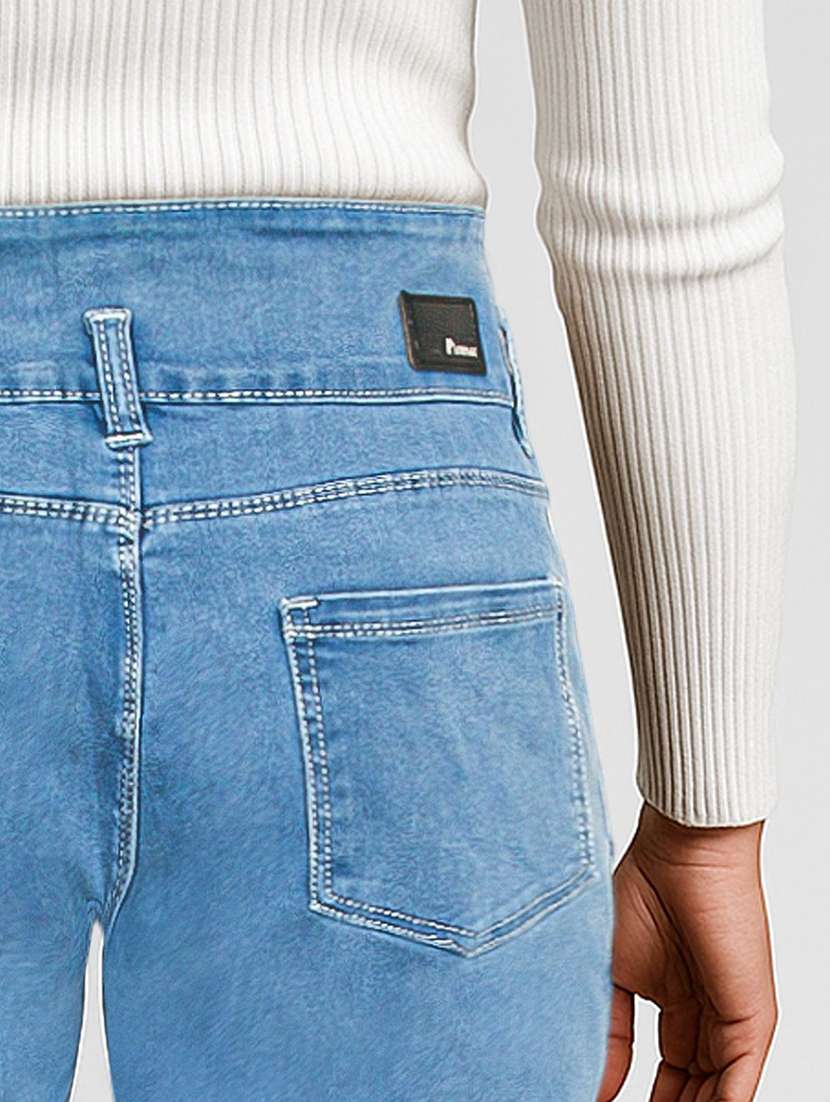 women solid high rise slim fit jeans - 22658431 -  Standard Image - 4
