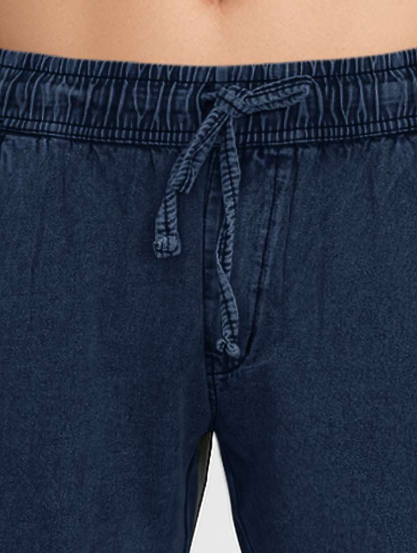 men plain mid rise full length slim fit jeans - 22658437 -  Standard Image - 1