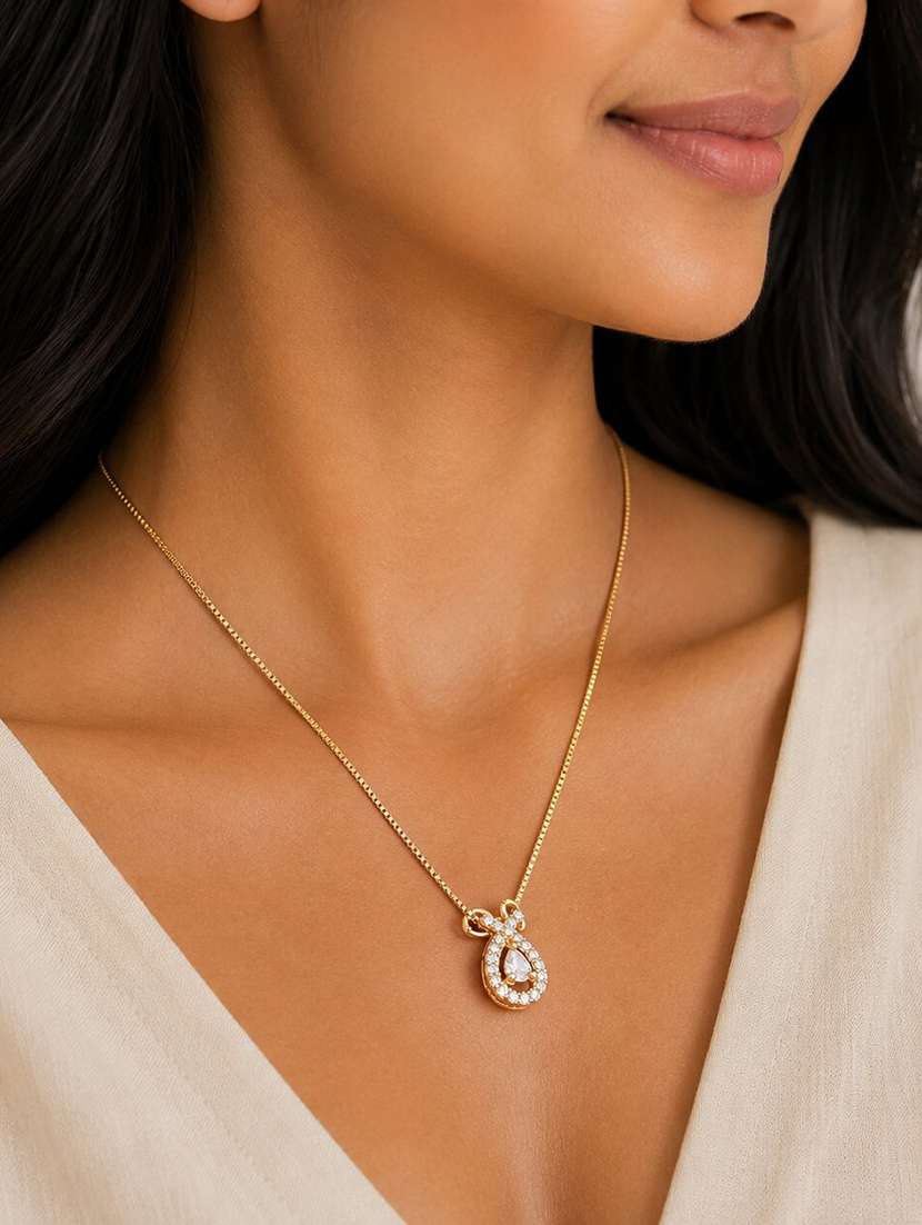 Women Teardrop Crystal Pendant - 22658481 -  Standard Image - 1