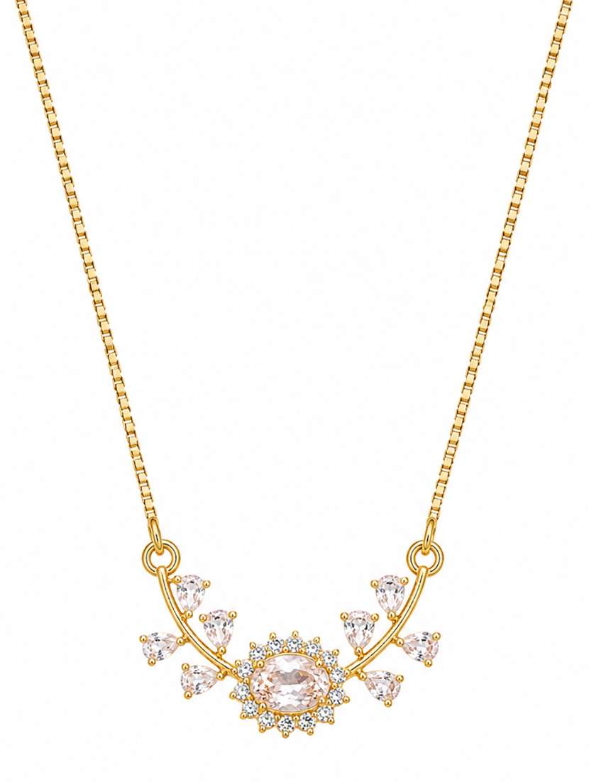 Women Elegant Oval Crystal Pendant - 22658494 -  Standard Image - 1
