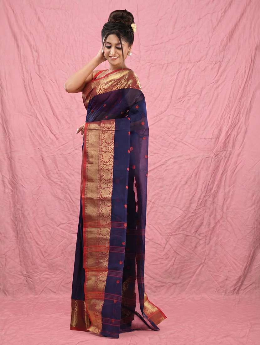 Women Self Design Tant Saree - 22658867 -  Standard Image - 1