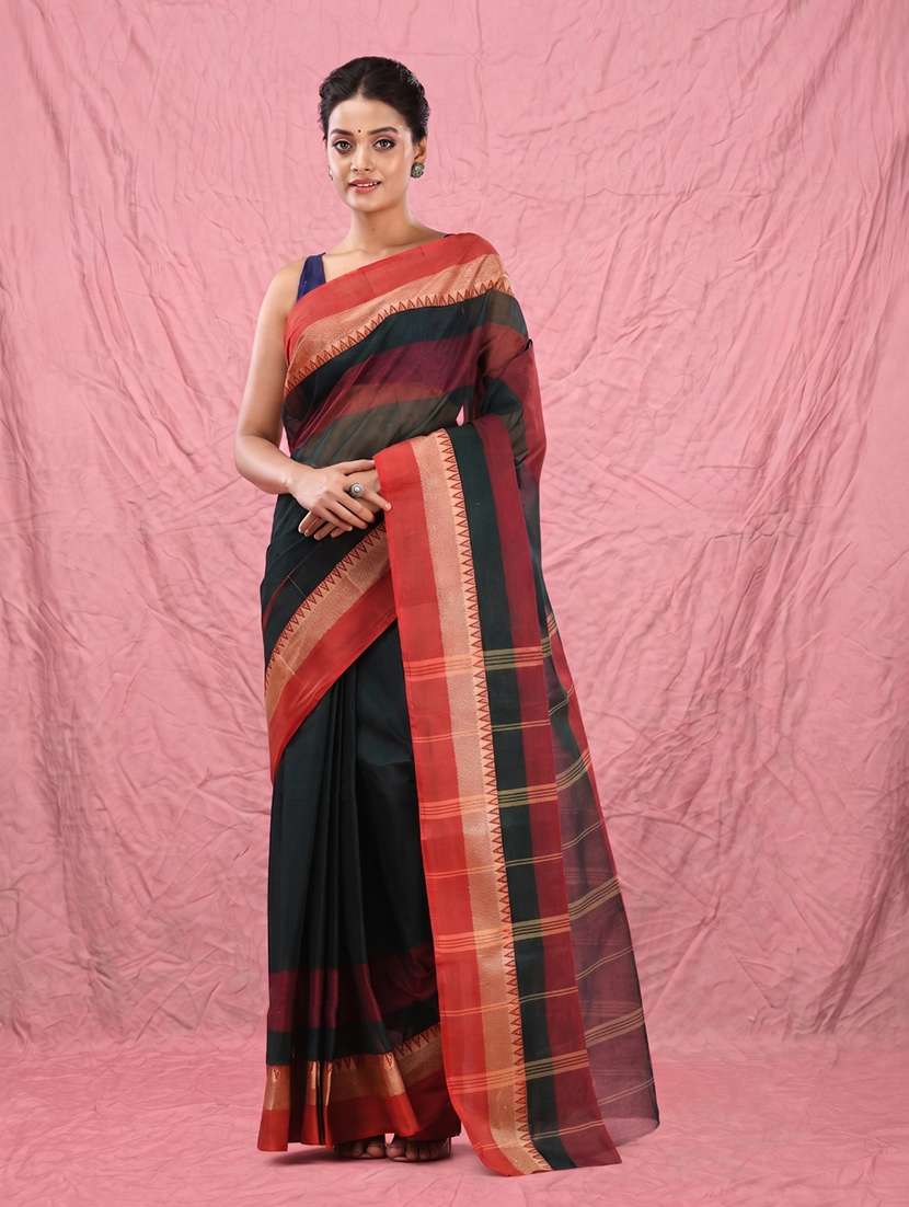 women self design tant saree