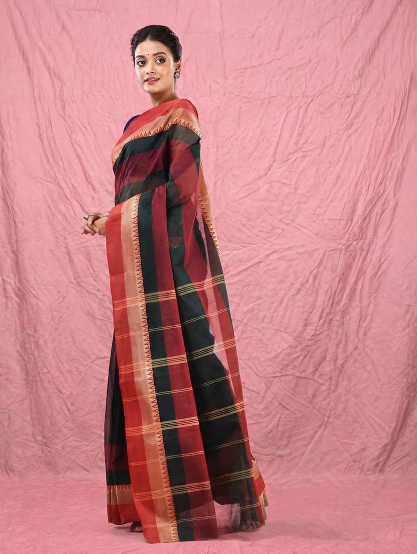 Women Self Design Tant Saree - 22658881 -  Standard Image - 1