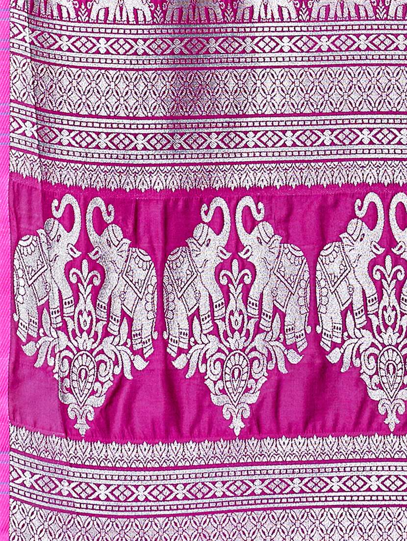 Women Self Design Banarasi Saree With Blouse - 22660293 -  Standard Image - 1