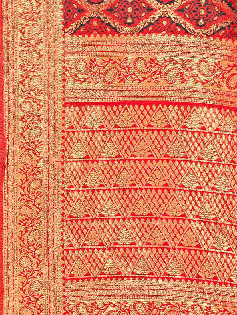 Women Self Design Banarasi Saree With Blouse - 22660322 -  Standard Image - 1