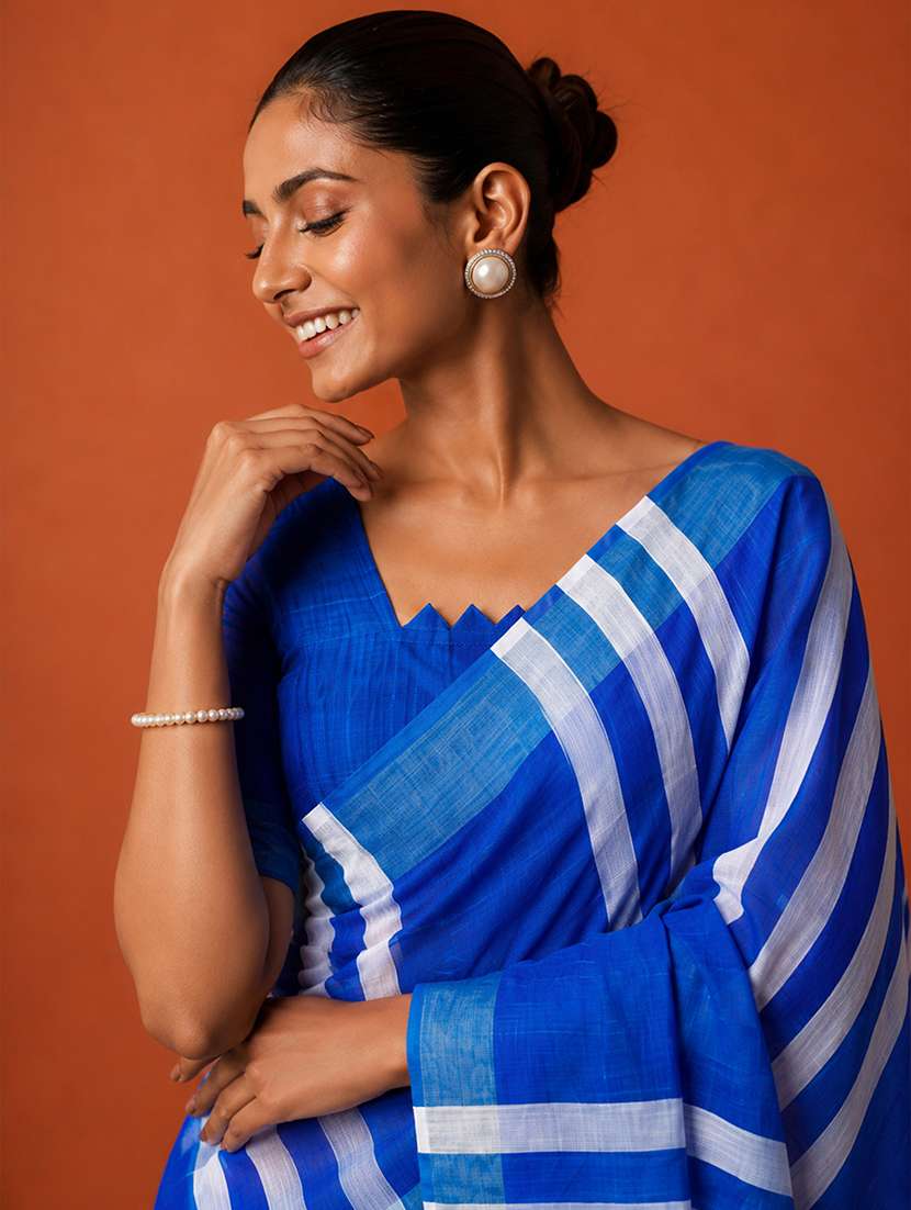 Women Printed Casual Wear Saree With Blouse - 22660887 -  Standard Image - 1