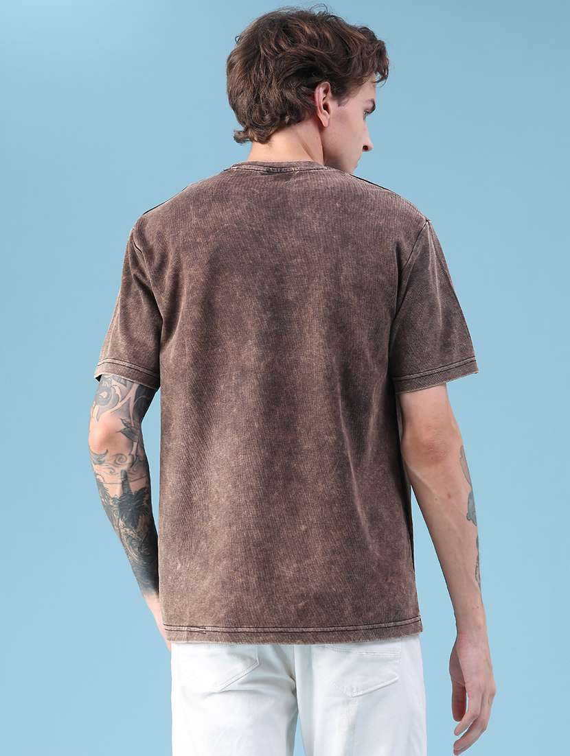 Men Printed Short Sleeve Regular Fit T-shirt - 22661493 -  Standard Image - 4