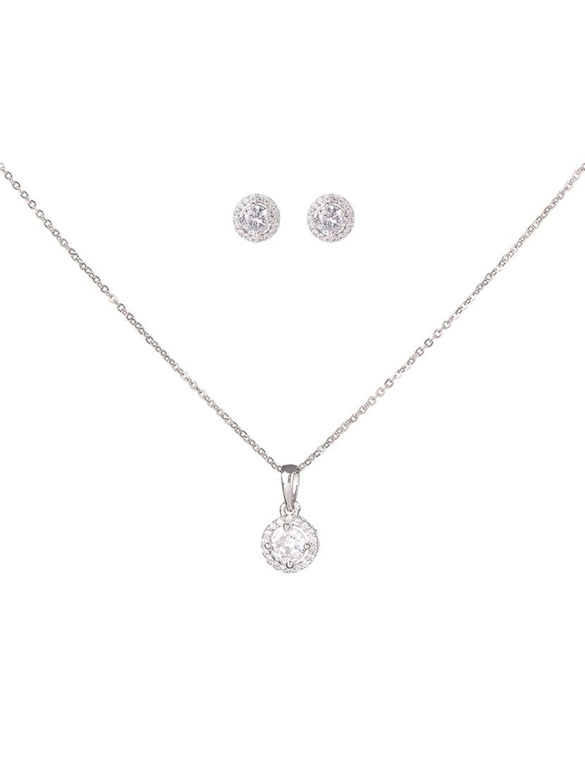 Opal Touch Playful Rhodium Locket Set With Star Charm - 22662117 -  Standard Image - 1