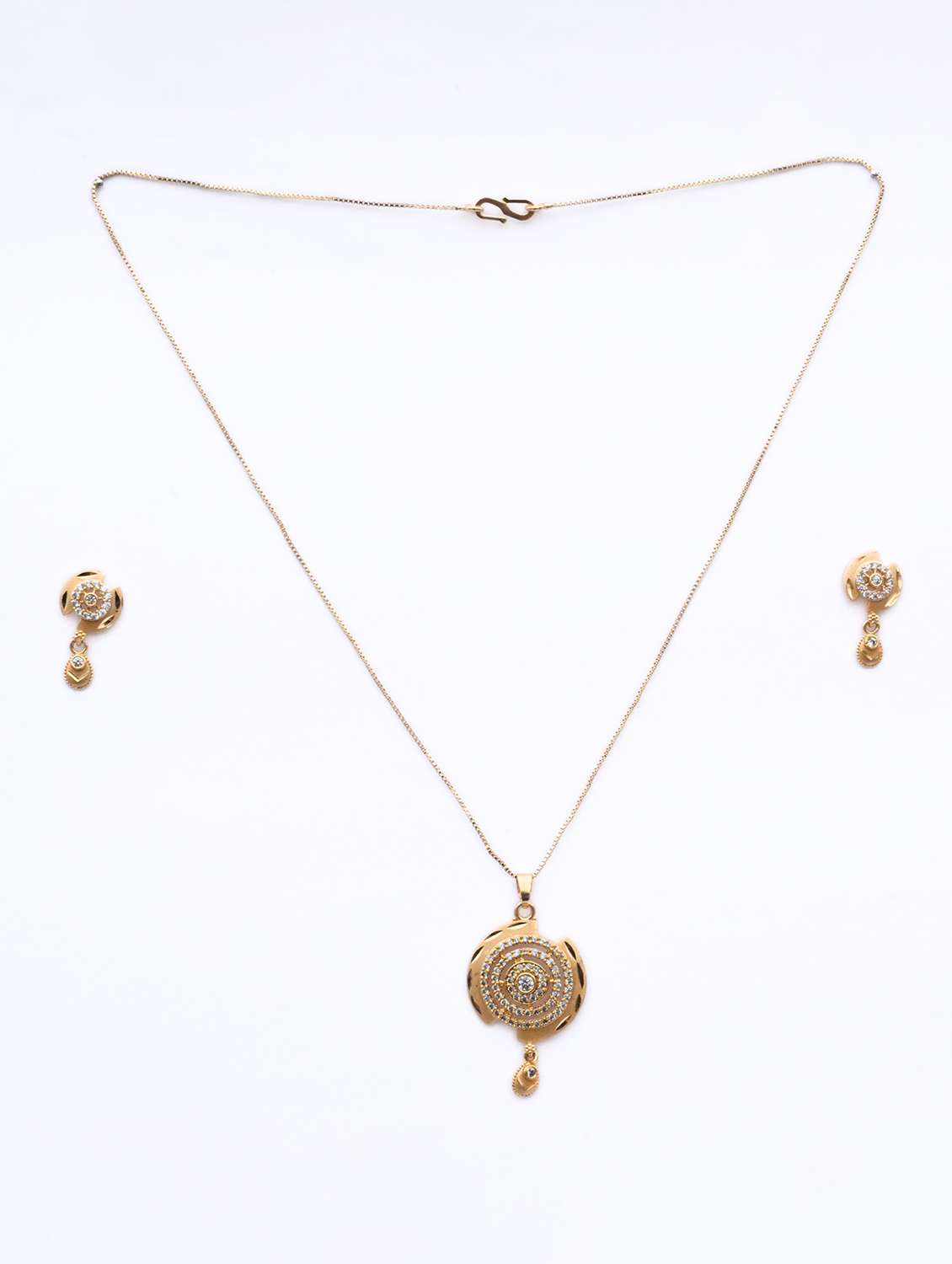 opal touch empress's emblem gold plated locket set - 22662141 -  Standard Image - 1