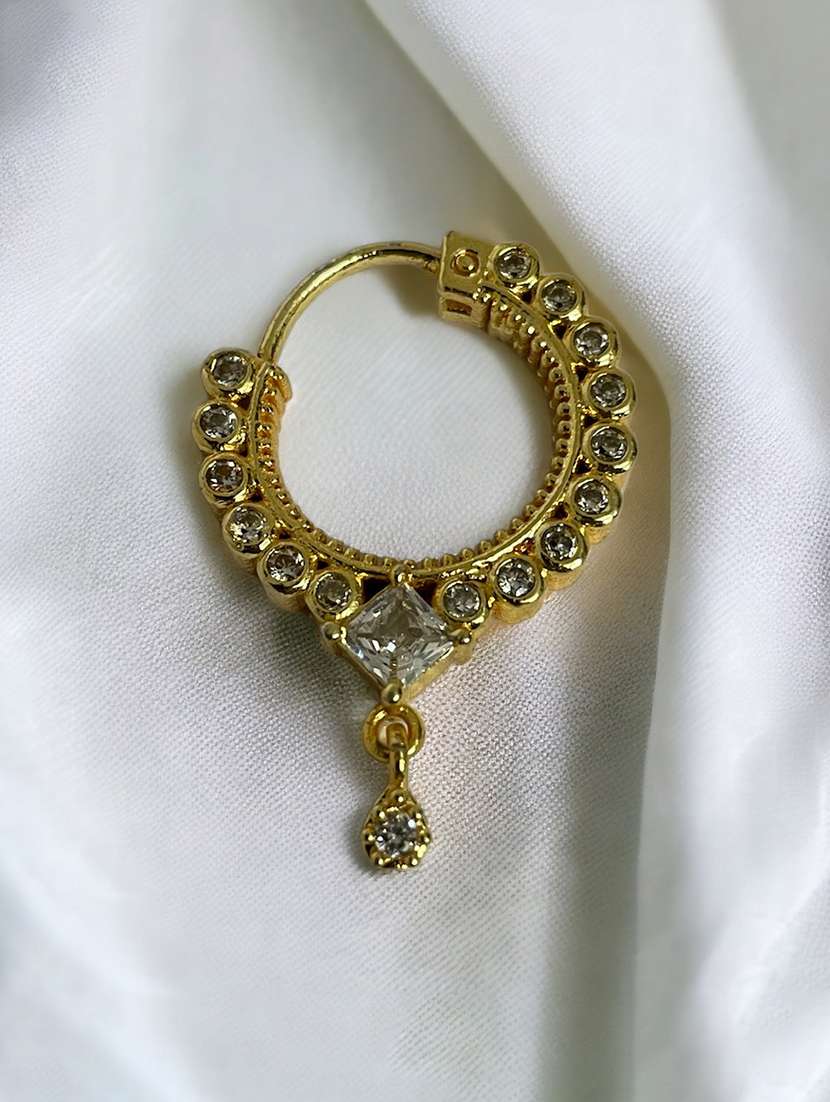 Gold-plated Crystal Nose Ring - 22662149 -  Standard Image - 1