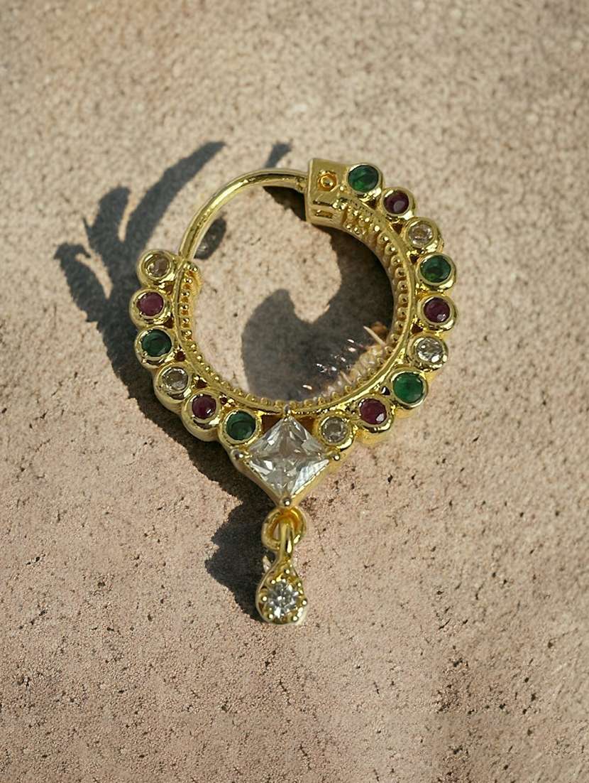 Gold-plated Crystal Nose Ring - 22662151 -  Standard Image - 1