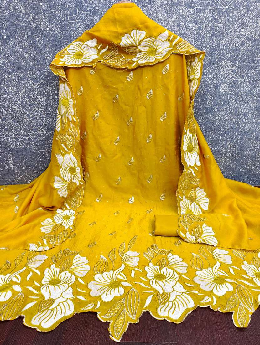 women solid with work unstitched suit set - 22662284 -  Standard Image - 1