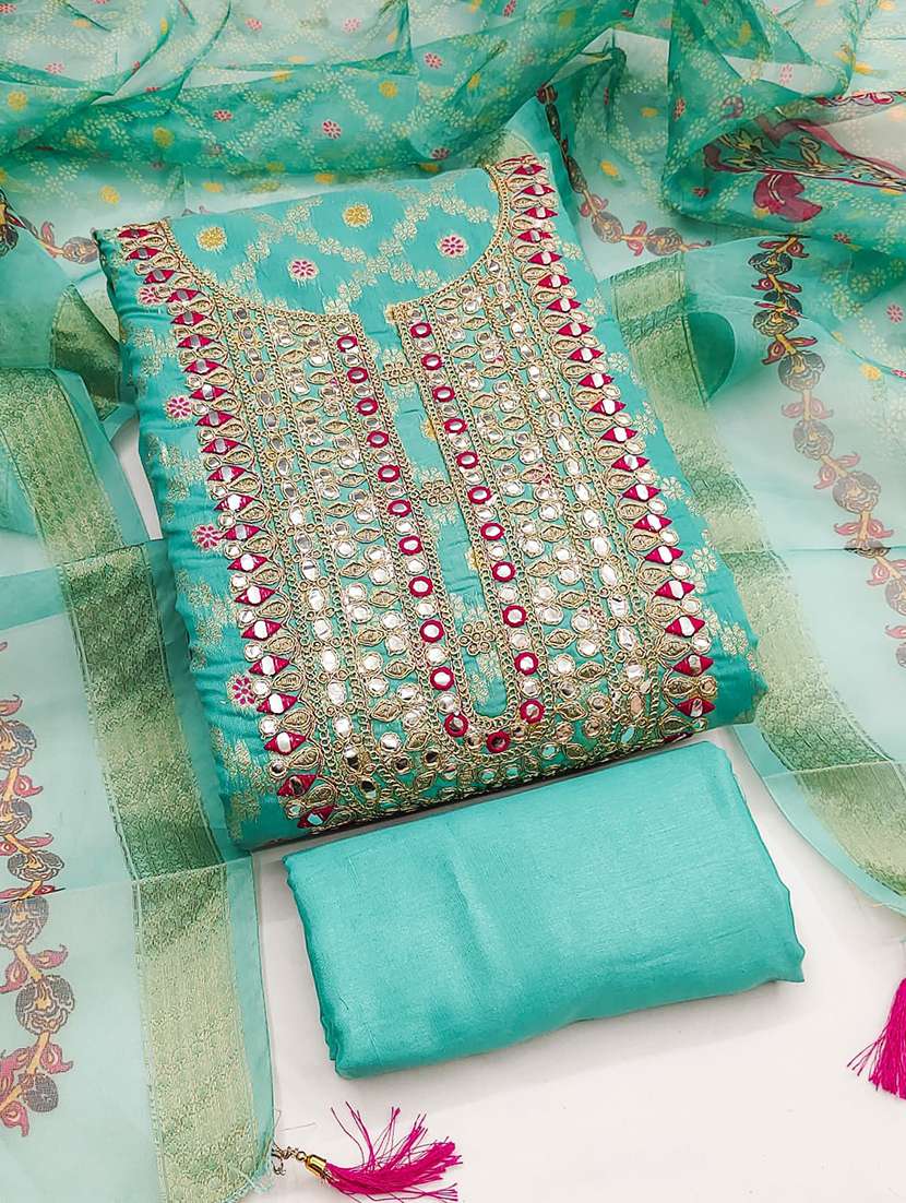 women self design unstitched suit set - 22662298 -  Standard Image - 1