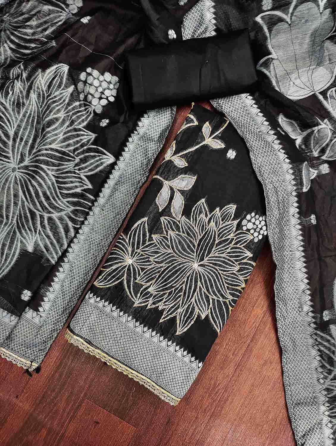 women self design unstitched suit set - 22662345 -  Standard Image - 1