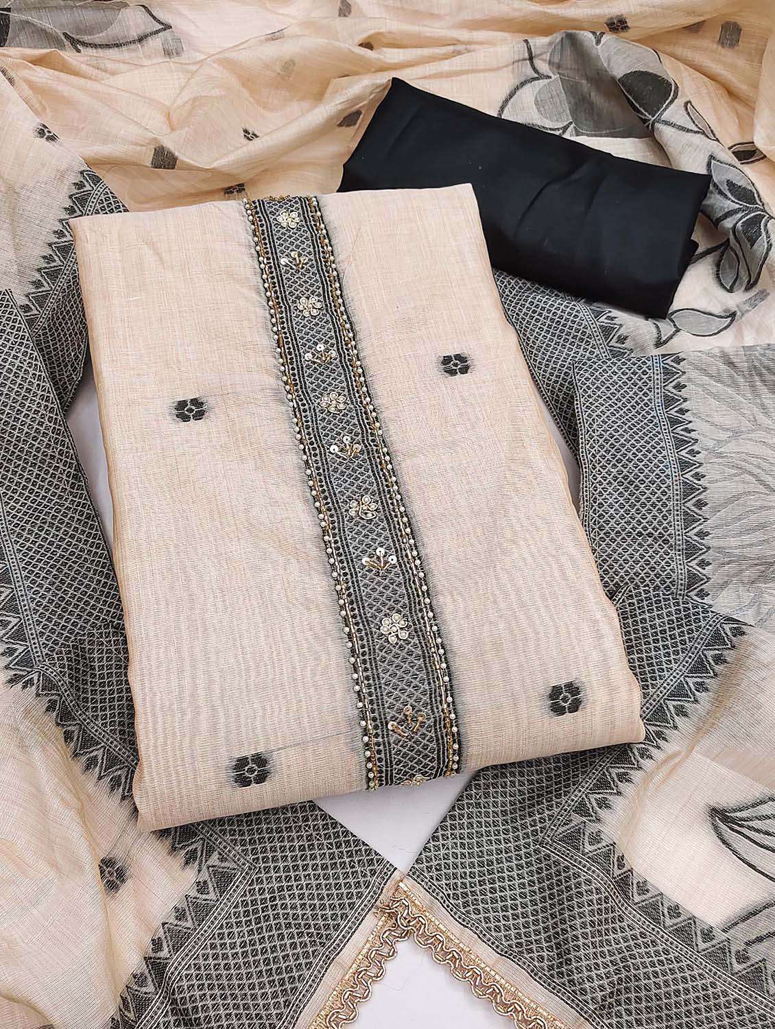 women self design unstitched suit set - 22662346 -  Standard Image - 1