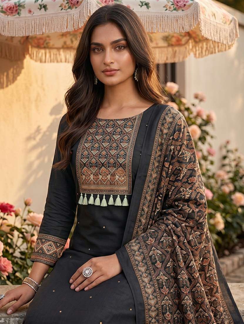 women printed unstitched suit set - 22662416 -  Standard Image - 1