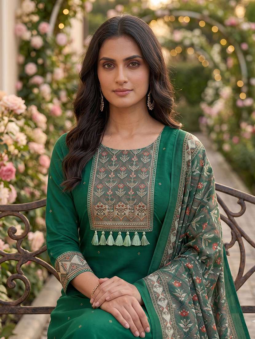 women printed unstitched suit set - 22662418 -  Standard Image - 1
