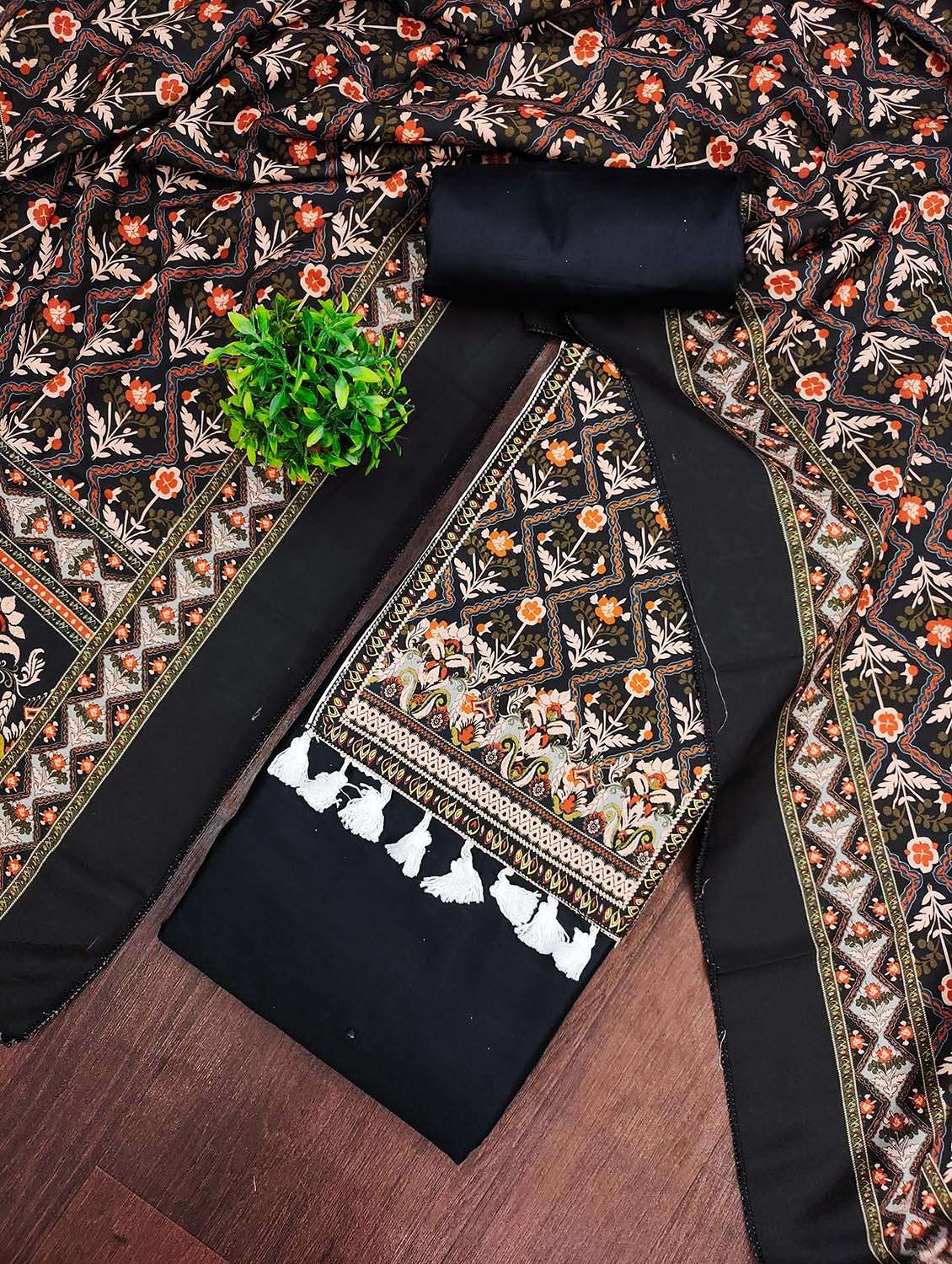 women printed unstitched suit set - 22662419 -  Standard Image - 1