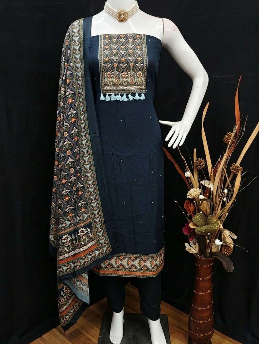 women printed unstitched suit set - 22662423 -  Standard Image - 4