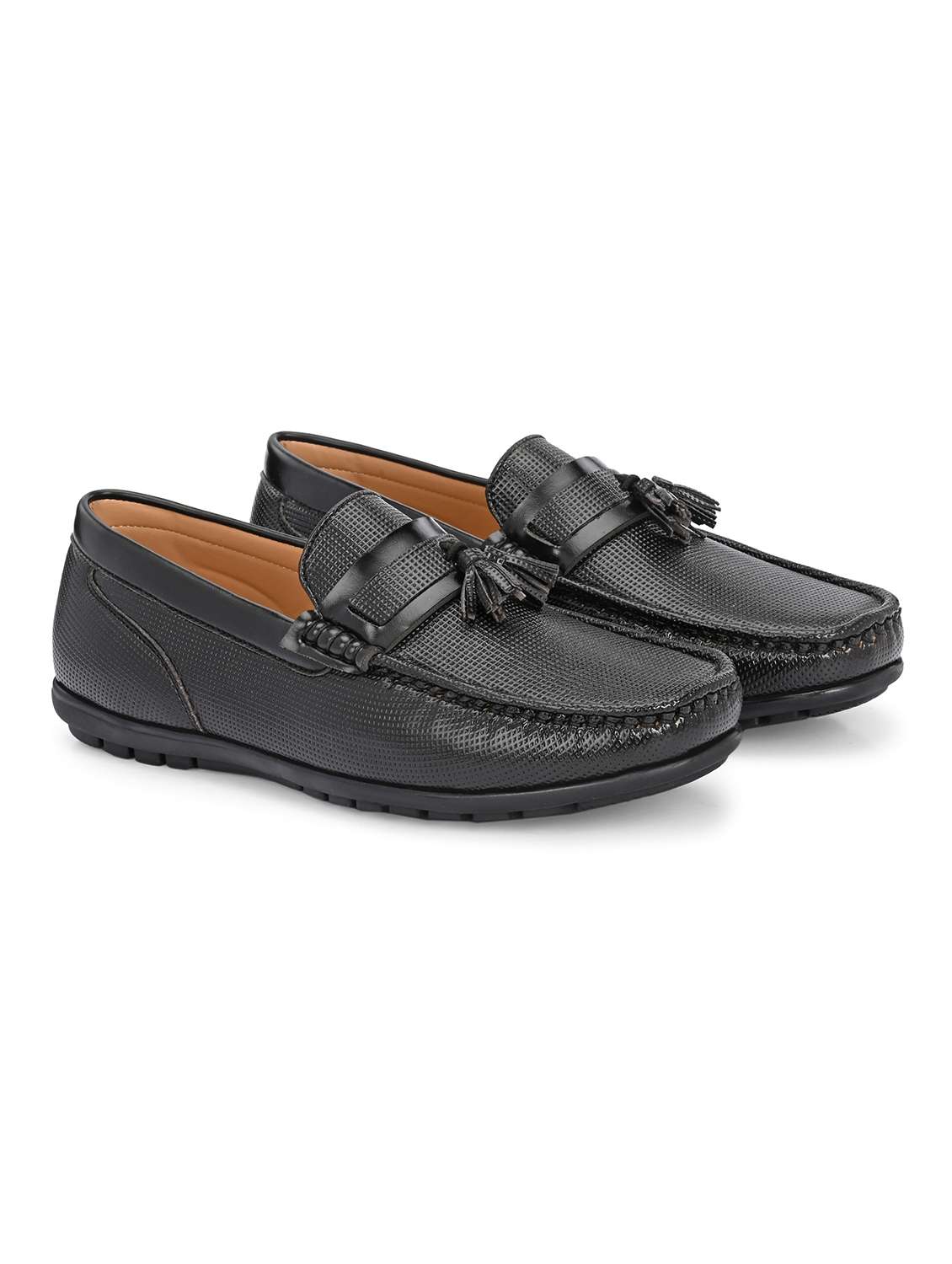 Men Textured Slip On Loafer - 22662505 -  Standard Image - 1