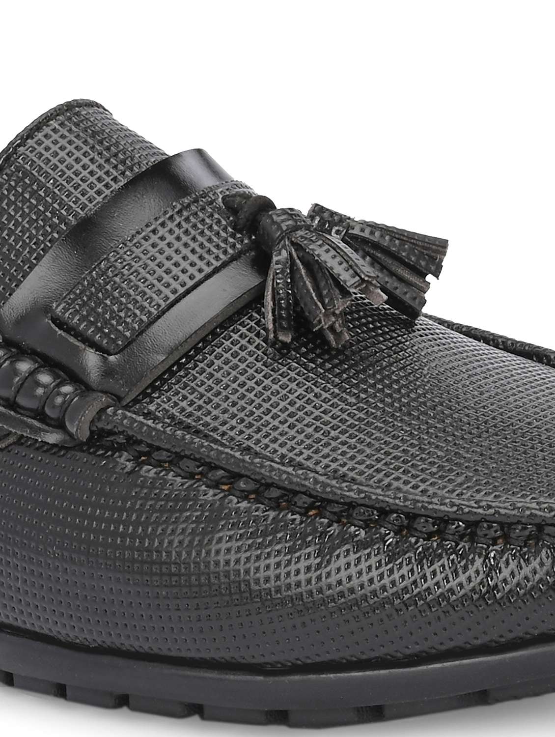 Men Textured Slip On Loafer - 22662505 -  Standard Image - 4