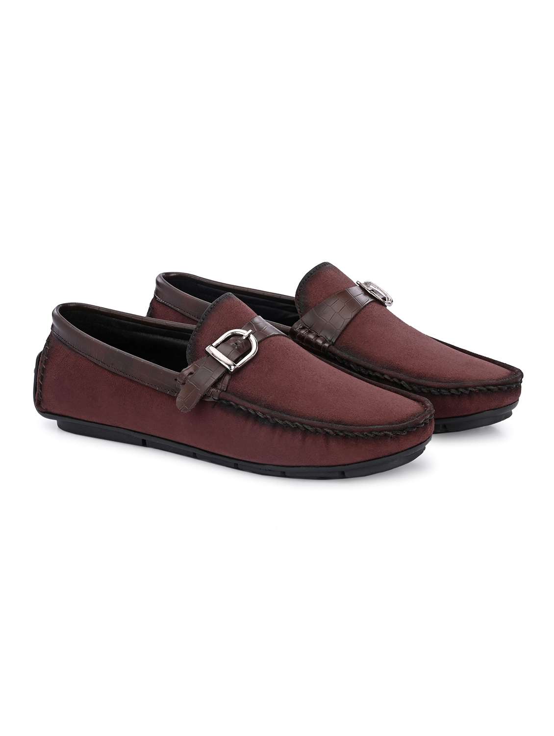 Men Solid Slip On Loafer - 22662509 -  Standard Image - 1