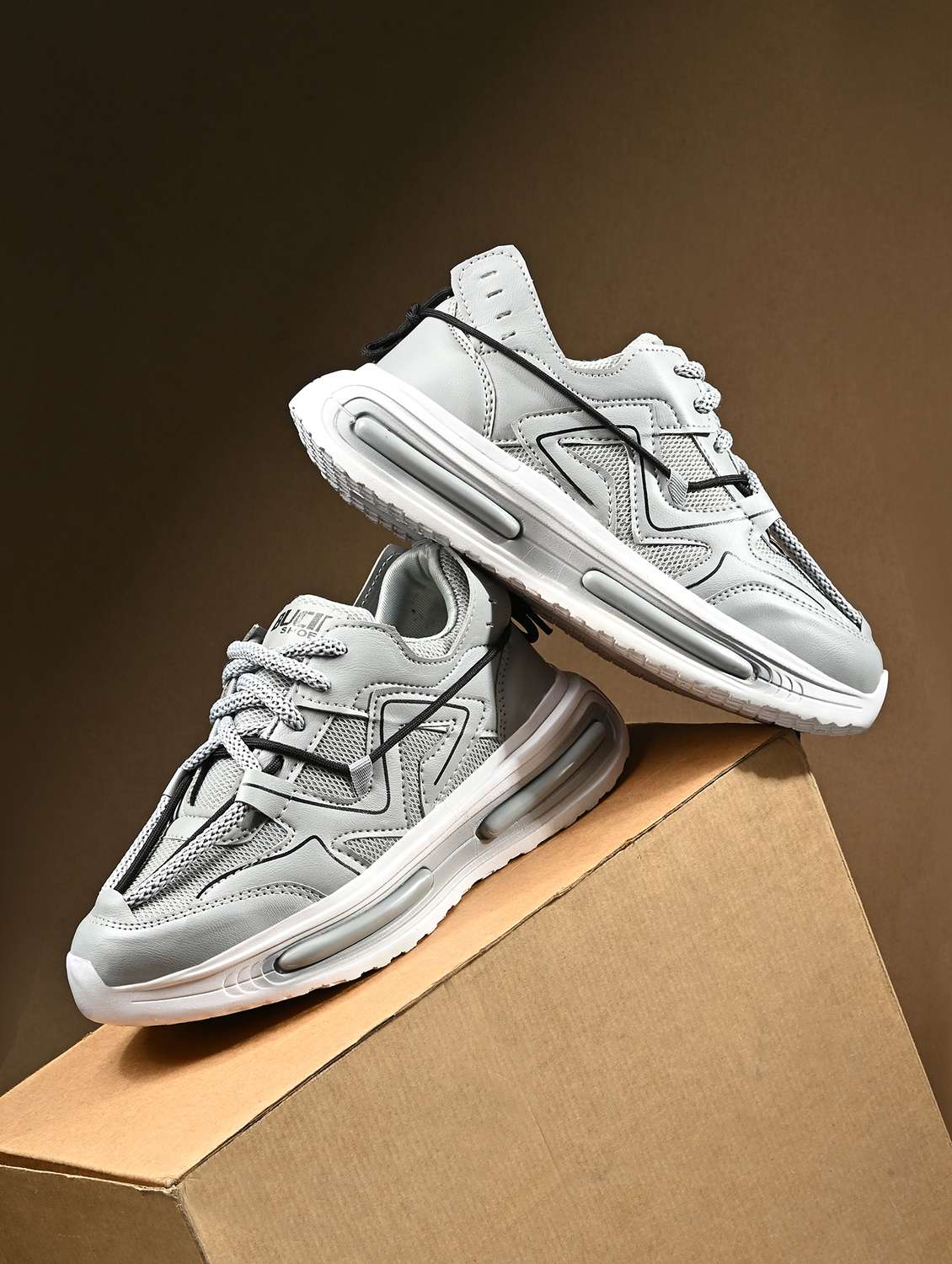 Men Textured Lace Up Sneaker - 22662513 -  Standard Image - 1