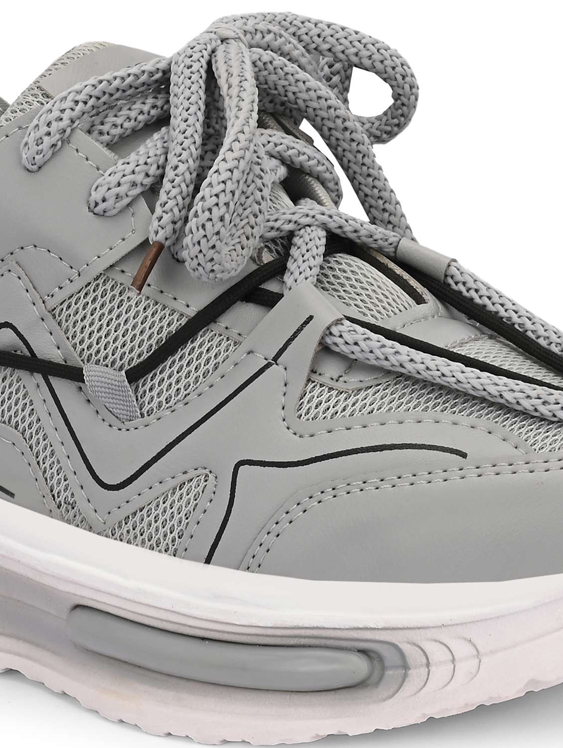 Men Textured Lace Up Sneaker - 22662513 -  Standard Image - 4