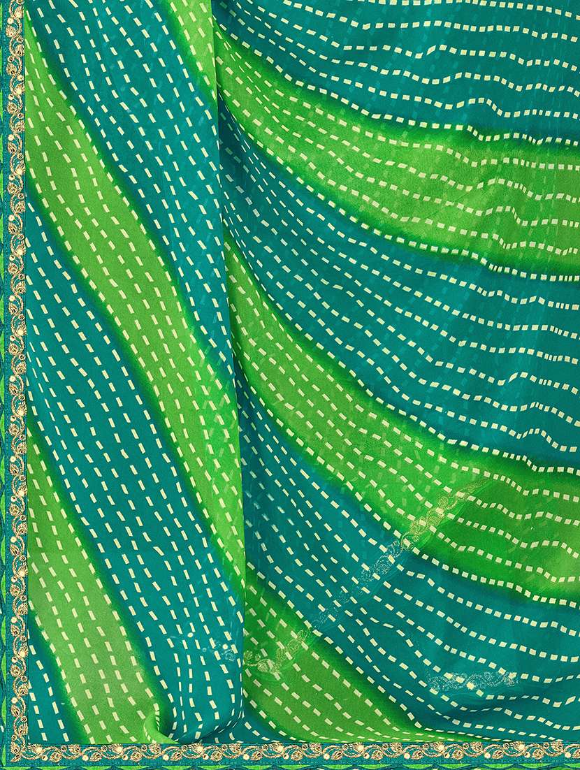 Women Printed Casual Wear Saree With Blouse - 22663119 -  Standard Image - 4