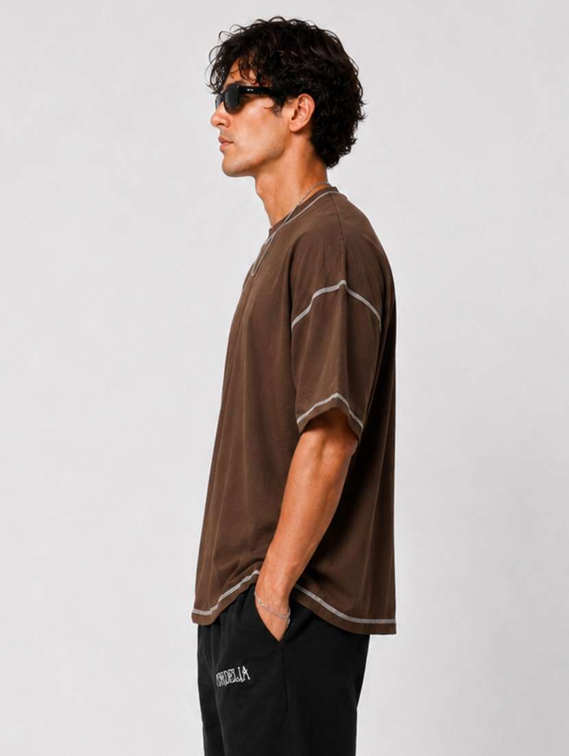 Men Printed Short Sleeves Oversized T-shirt - 22663490 -  Standard Image - 1