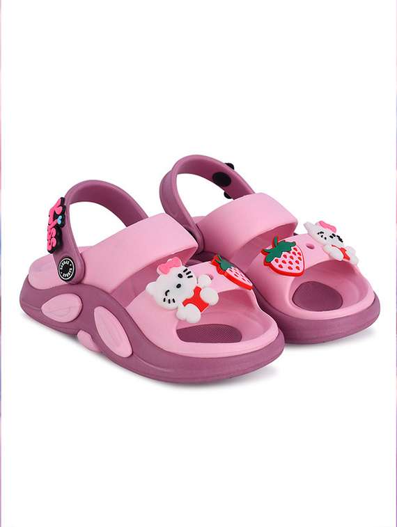 Girls Applique Detailed Slip On Sandal - 22663560 -  Standard Image - 1