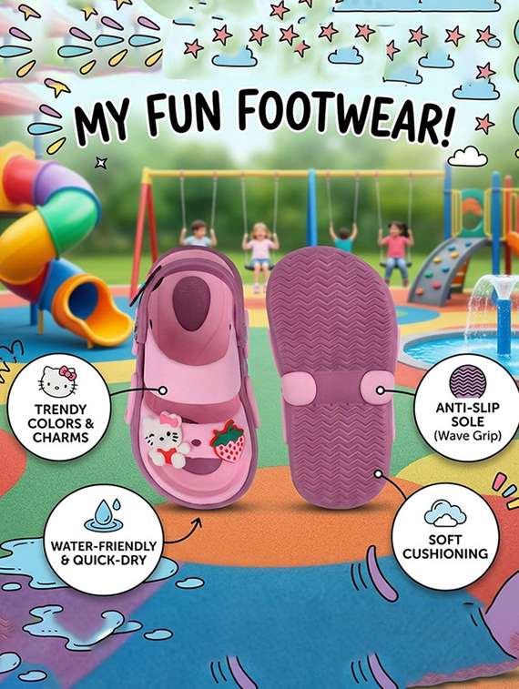 Girls Applique Detailed Slip On Sandal - 22663560 -  Standard Image - 4