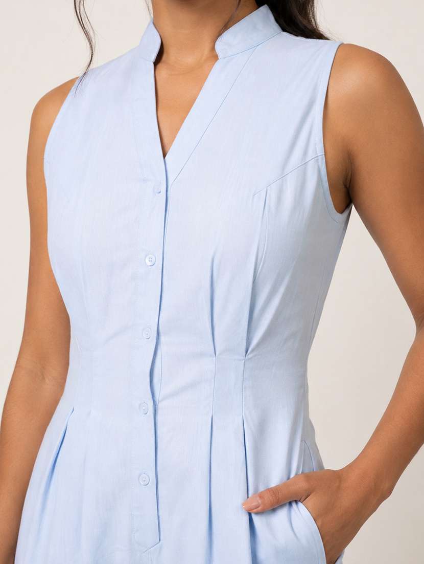 Women Solid Sleeveless Full Leg Jumpsuit - 22663717 -  Standard Image - 1