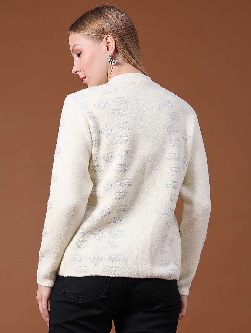 Women Slef Design Long Sleeves Cardigan - 22663856 -  Standard Image - 4