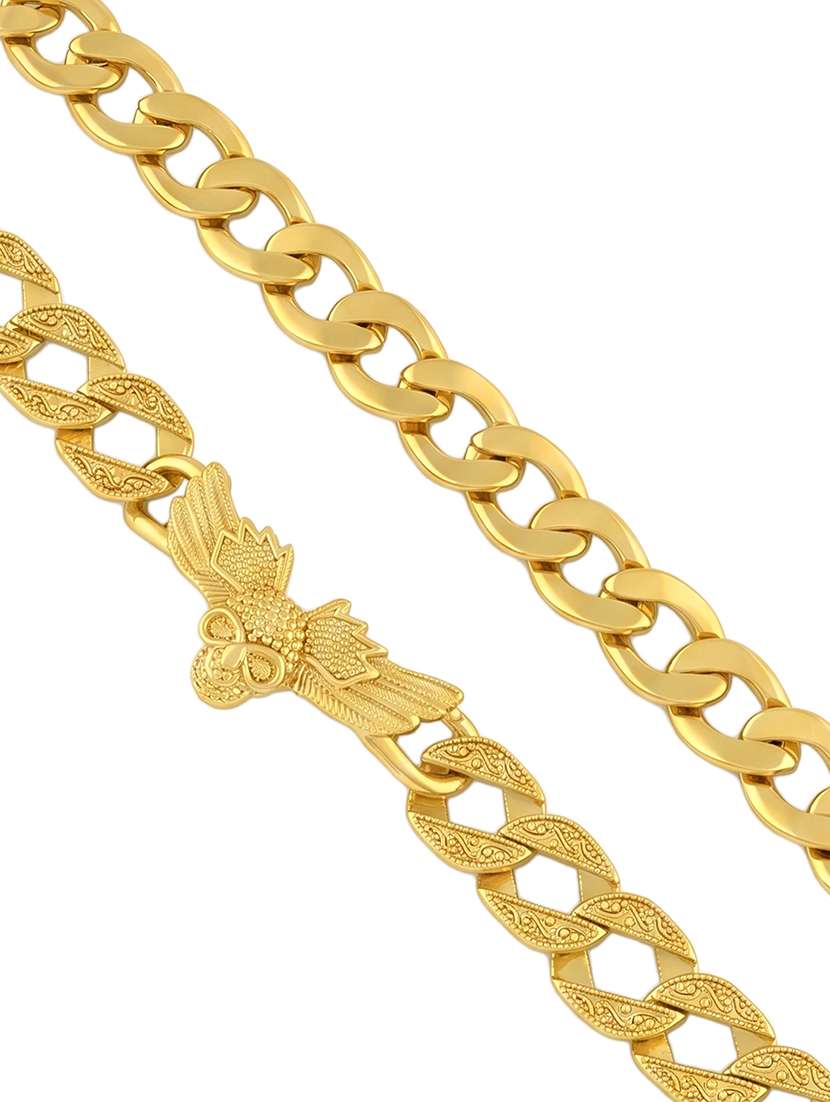 Men Pair Of 2 Gold Plated Brass Bracelets - 22663932 -  Standard Image - 1