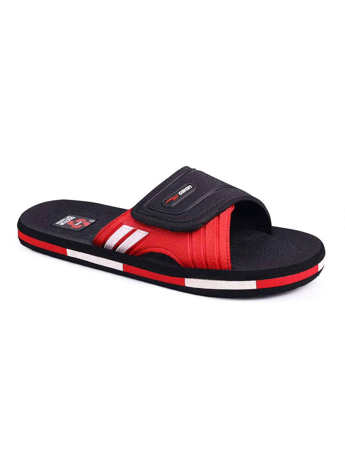 men colourblocked slip on slipper