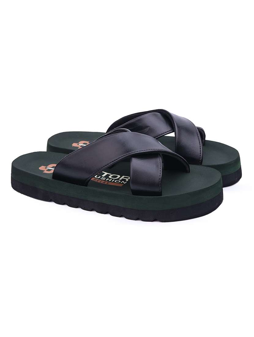 Men Solid Slip On Slider - 22664407 -  Standard Image - 1