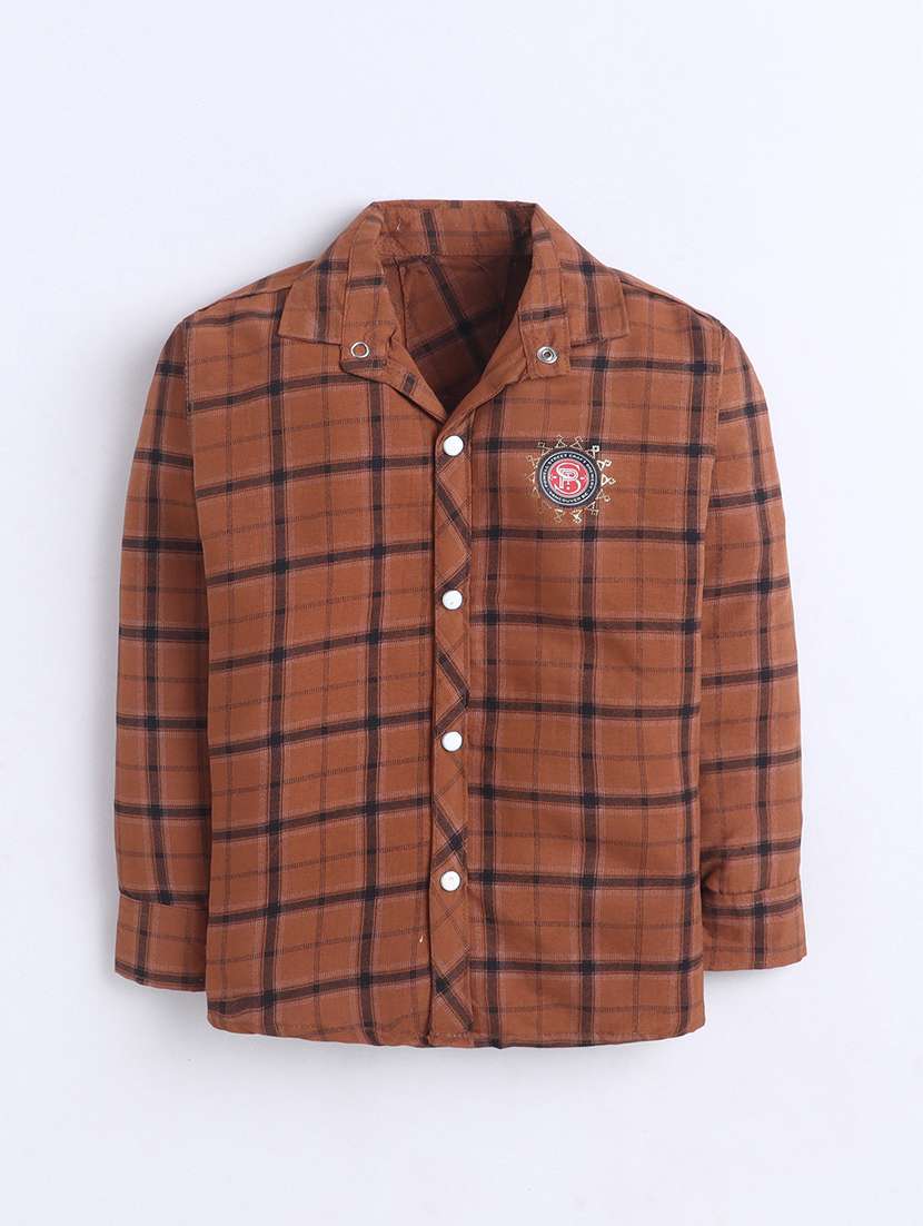 Boys Checkered Long Sleeves Regular Shirt - 22664448 -  Standard Image - 1