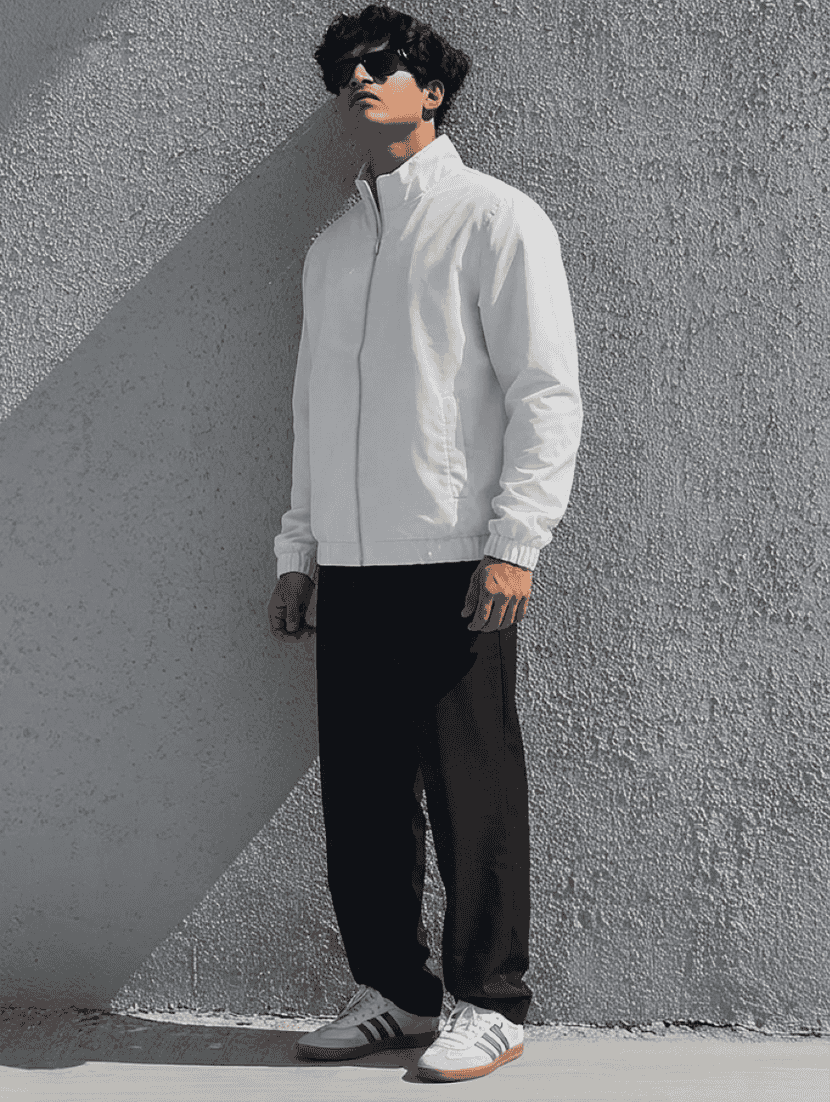 men solid long sleeves bomber jacket - 22664733 -  Standard Image - 4