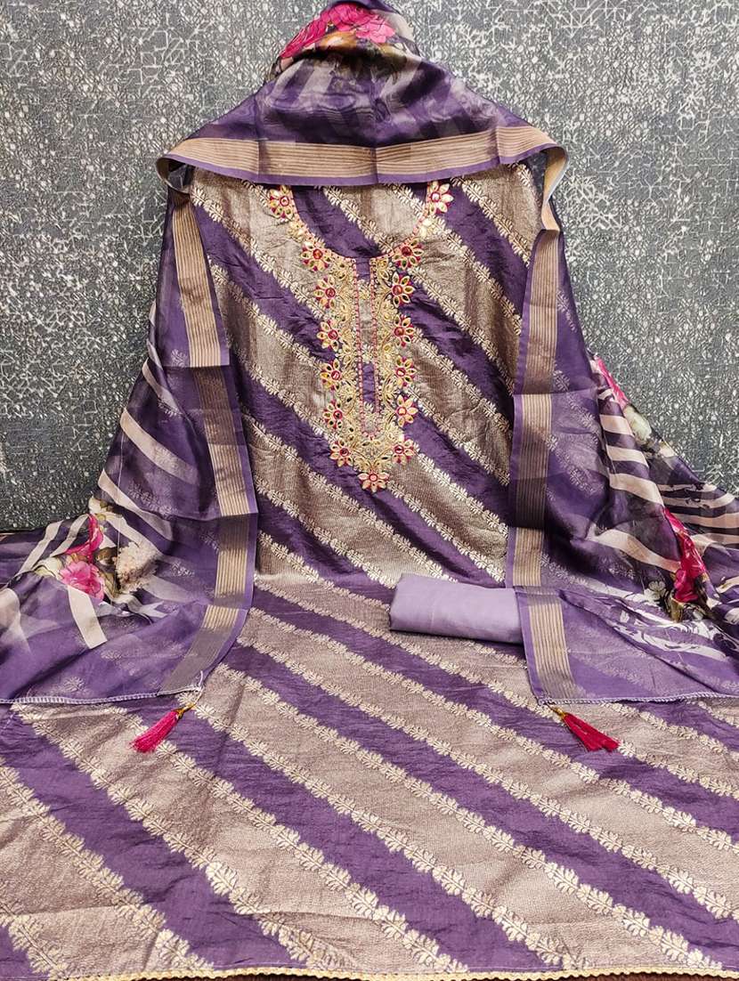 Women Self Design Unstitched Suit Set - 22664804 -  Standard Image - 1